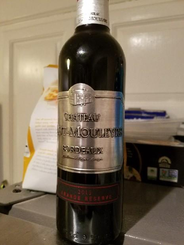 château haut mouleyre aop bordeaux rouge -grand reserve (metal) 