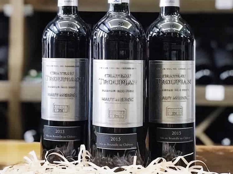 château troupian aop haut-médoc ( metal )