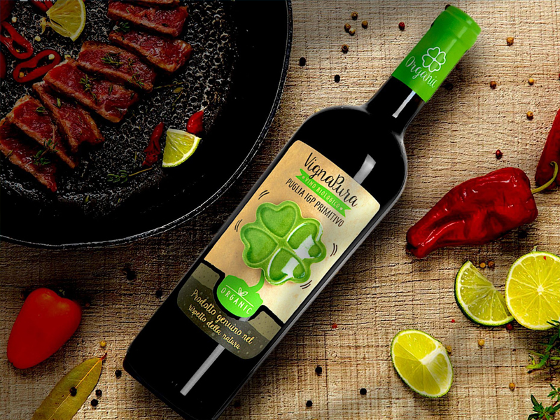 cinquesegni, vigna pura primitivo puglia igp biologico
