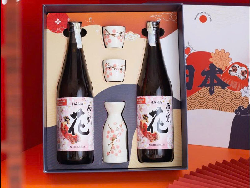 hộp quà sake nishinoseki hana