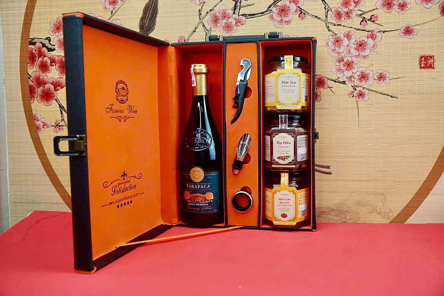 hộp quà tết 2026 rượu vang chile ms006 hộp quà tết 2026 rượu vang chile ms006