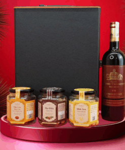 hộp quà tết 2026 rượu vang pháp ms082