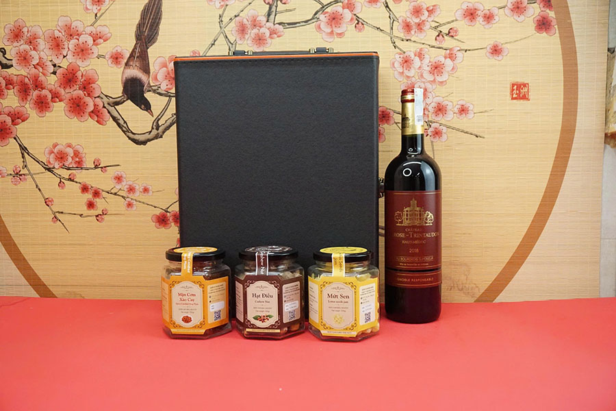 hộp quà tết 2026 – rượu vang pháp ms092