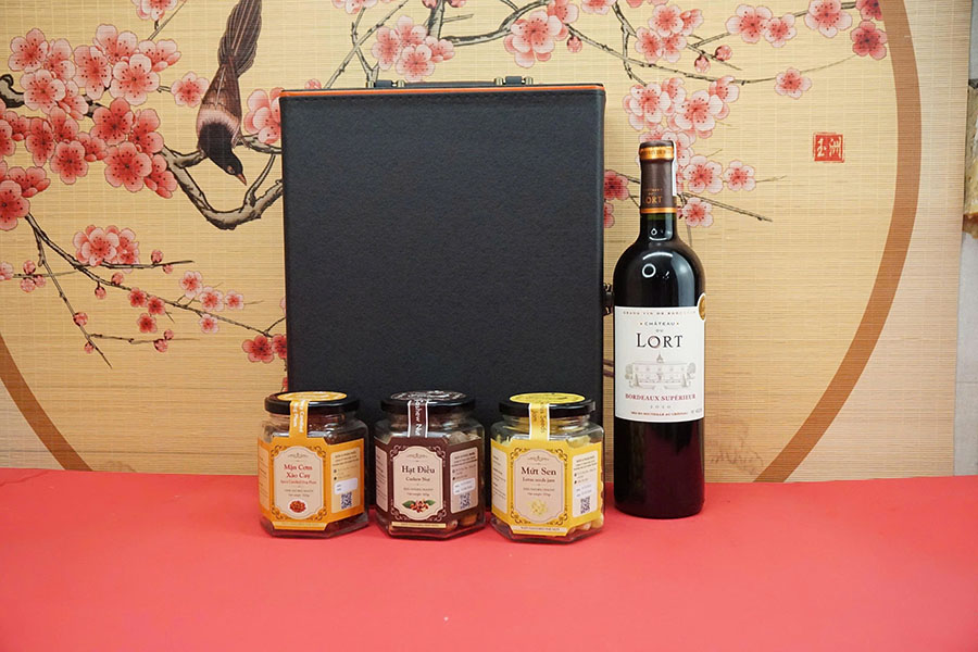 hộp quà tết 2026 – rượu vang pháp ms124