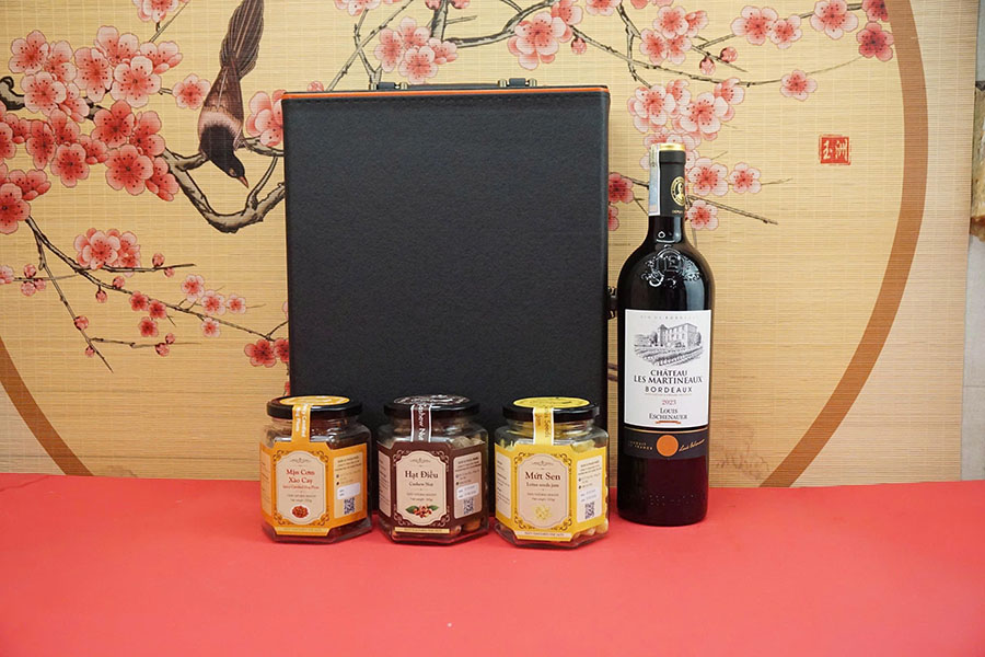 hộp quà tết 2026 – rượu vang pháp ms126 hộp quà tết 2026 – rượu vang pháp ms126