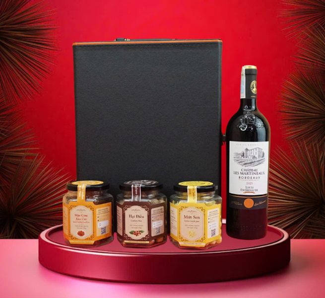 hộp quà tết 2026 – rượu vang pháp ms126