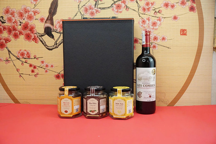 hộp quà tết 2026 – rượu vang pháp ms128