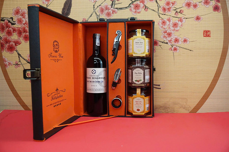 hộp quà tết 2026 – rượu vang pháp ms132
