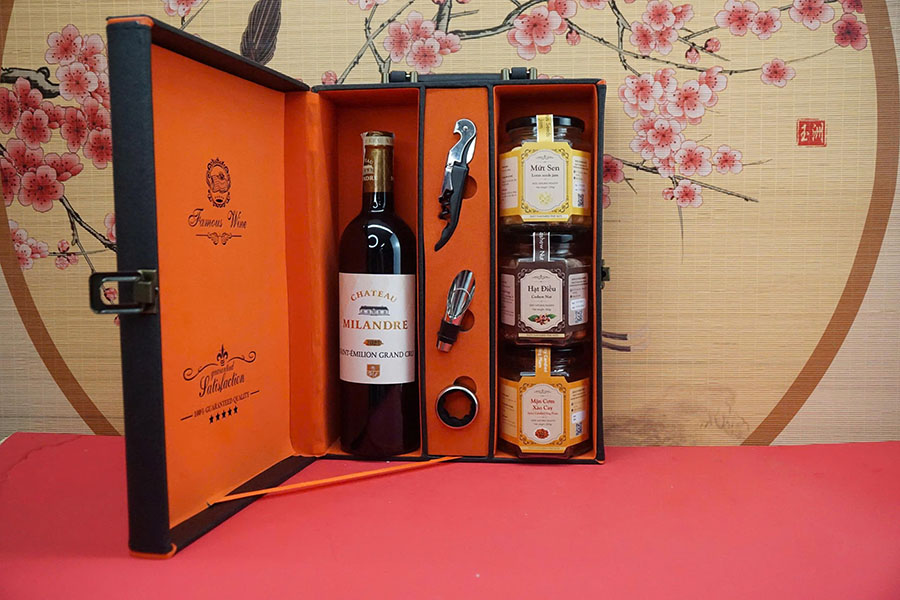 hộp quà tết 2026 – rượu vang pháp ms134