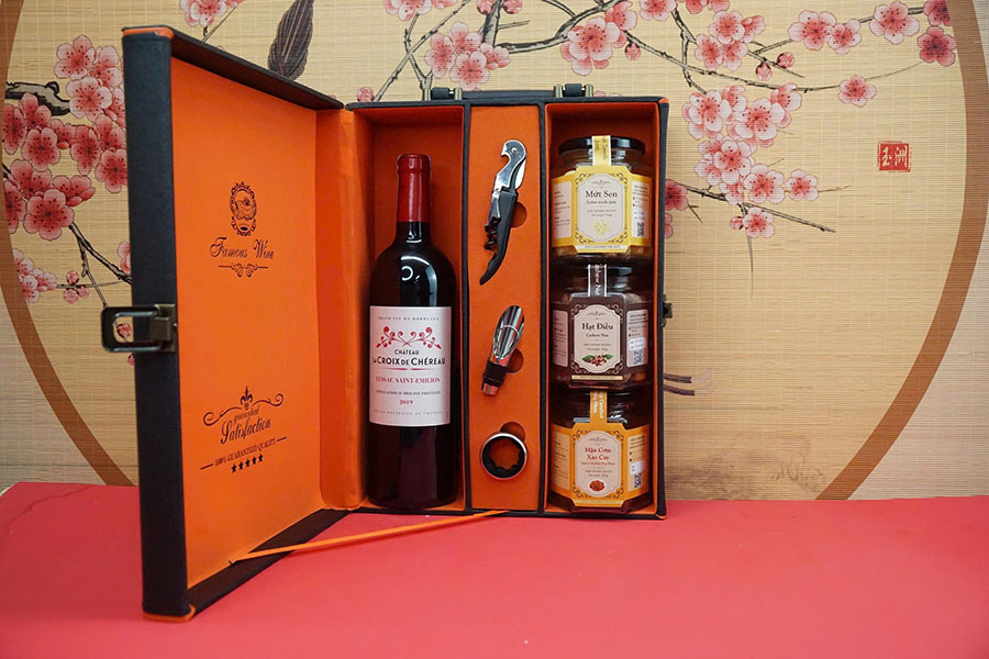 hộp quà tết 2026 – rượu vang pháp ms136
