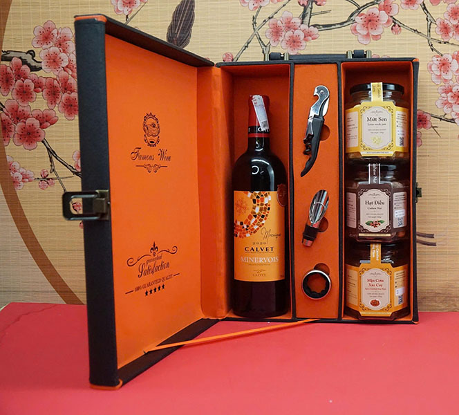 hộp quà tết 2026 – rượu vang pháp ms148