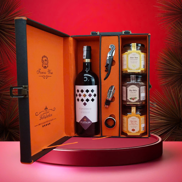 hộp quà tết 2026 – rượu vang pháp ms150