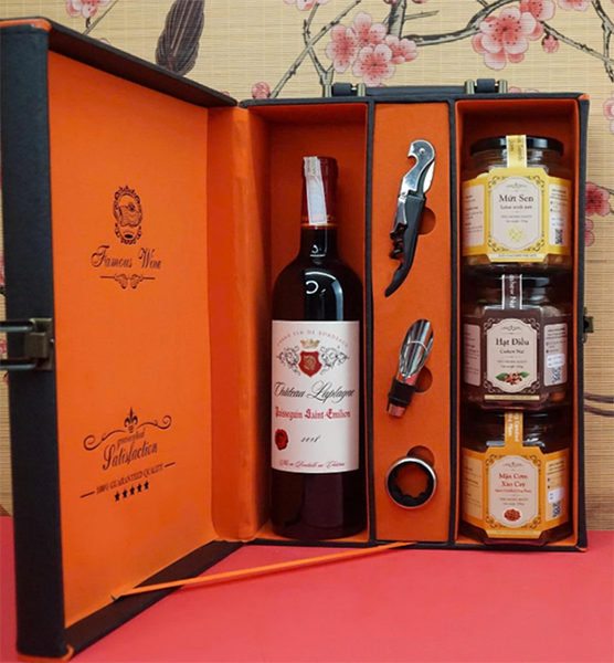 hộp quà tết 2026 – rượu vang pháp ms162