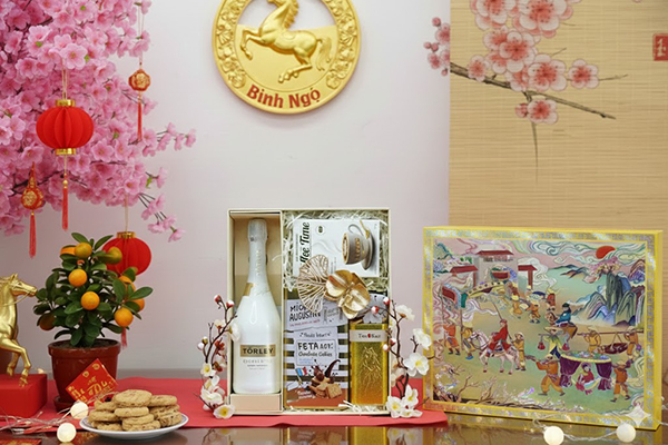 hộp quà tết 2026 rượu vang ý ms001