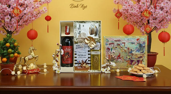 hộp quà tết 2026 rượu vang ý ms007