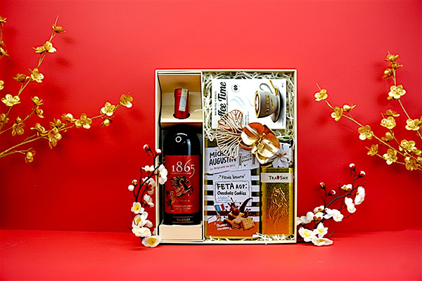 hộp quà tết 2026 rượu vang ý ms007