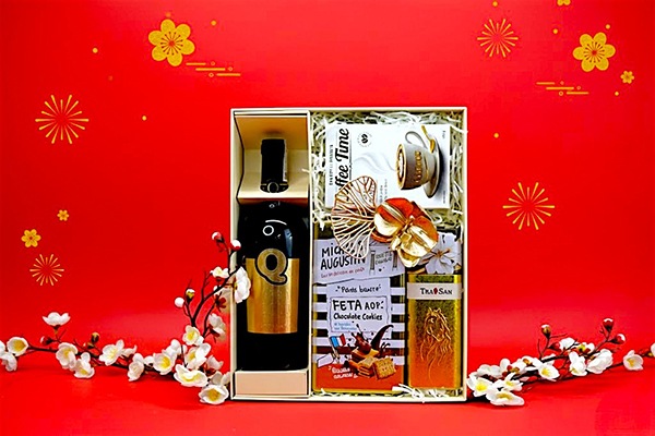 hộp quà tết 2026 rượu vang ý ms009