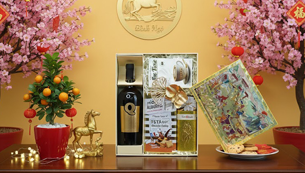 hộp quà tết 2026 rượu vang ý ms009