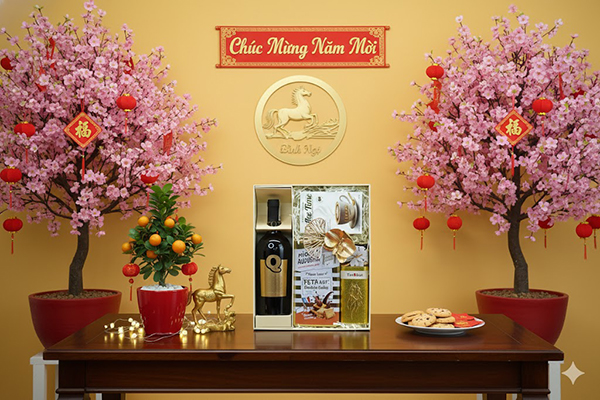 hộp quà tết 2026 rượu vang ý ms009