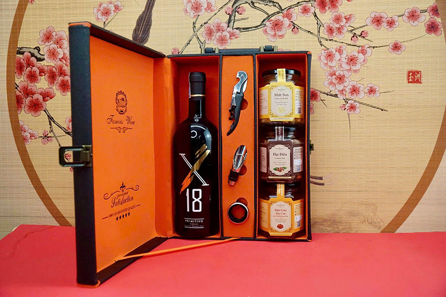 hộp quà tết 2026 rượu vang ý ms010 hộp quà tết 2026 rượu vang ý ms010