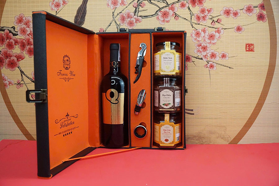 hộp quà tết 2026 rượu vang ý ms012 hộp quà tết 2026 rượu vang ý ms012