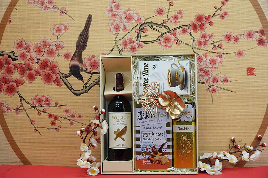 hộp quà tết 2026 rượu vang ý ms013
