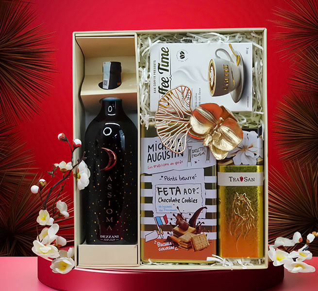 hộp quà tết 2026 rượu vang ý ms018