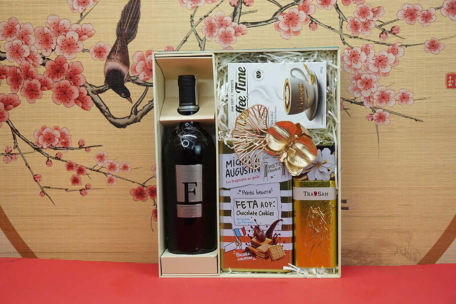 hộp quà tết 2026 rượu vang ý ms017