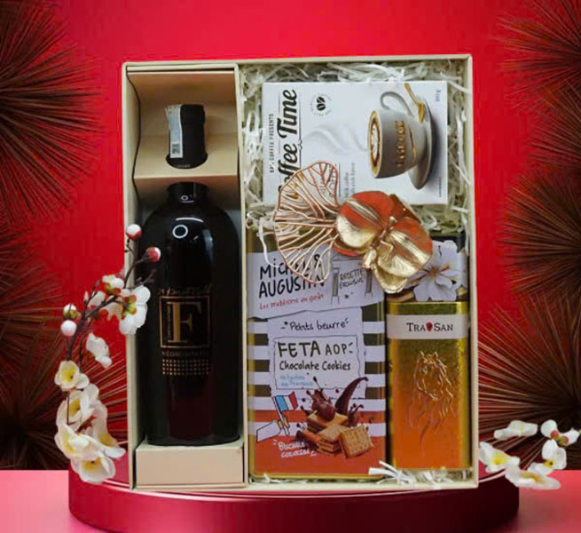 hộp quà tết 2026 rượu vang ý ms020
