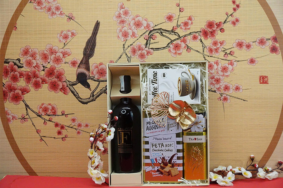 Hộp quà tết 2026 rượu vang ý MS020 hộp quà tết 2026 rượu vang ý ms020