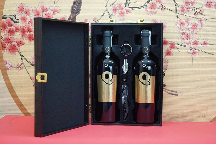 hộp quà tết 2026 rượu vang ý  ms040
