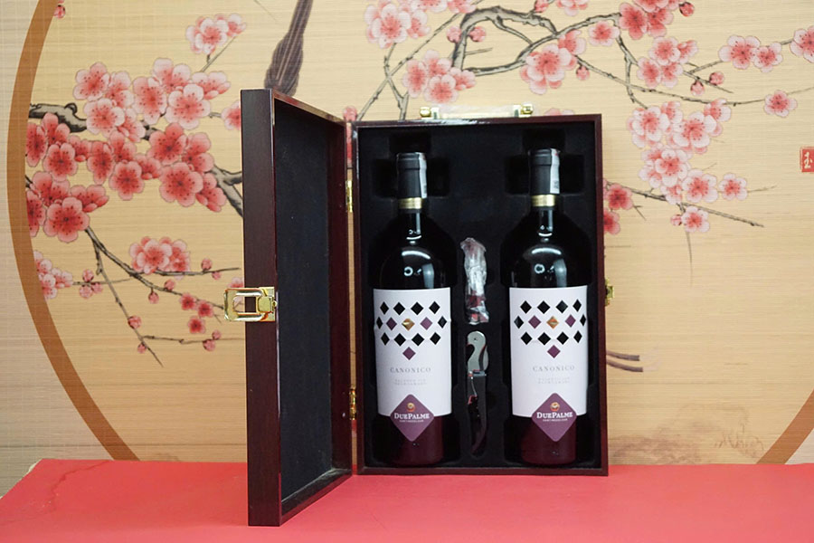 hộp quà tết 2026 rượu vang ý ms058