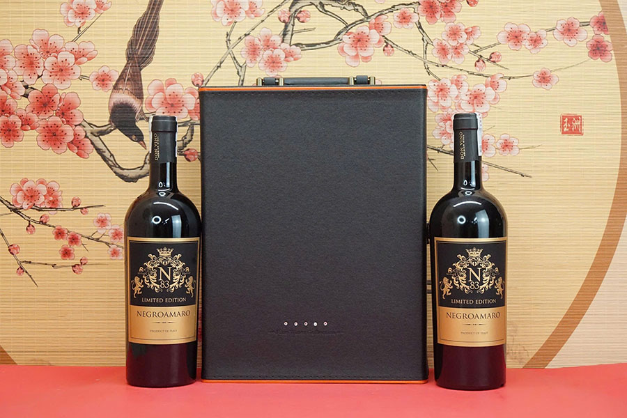 hộp quà tết 2026 rượu vang ý ms072 hộp quà tết 2026 rượu vang ý ms072