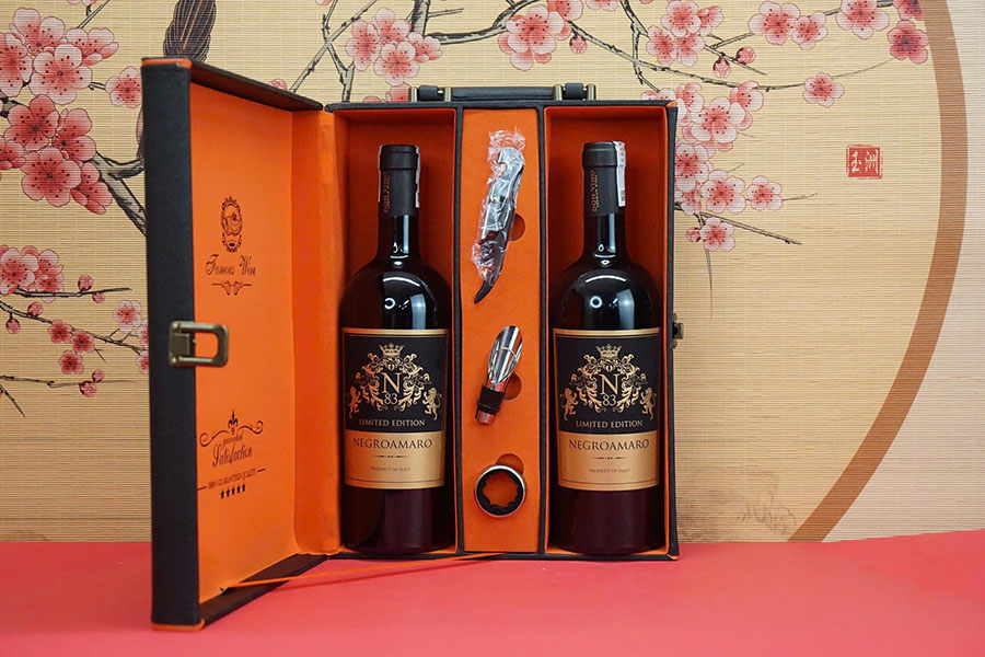 hộp quà tết 2026 rượu vang ý ms072 hộp quà tết 2026 rượu vang ý ms072