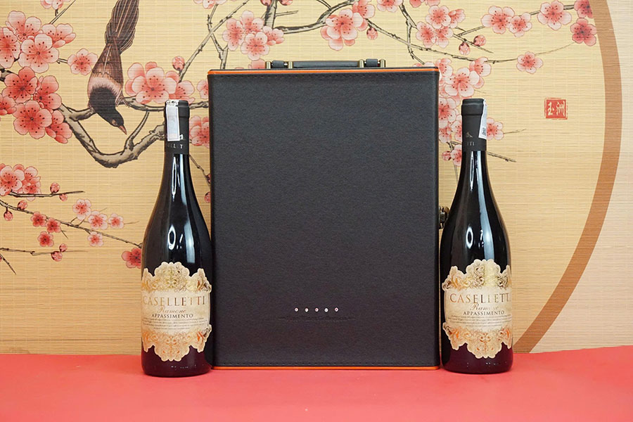 hộp quà tết 2026 rượu vang ý ms078