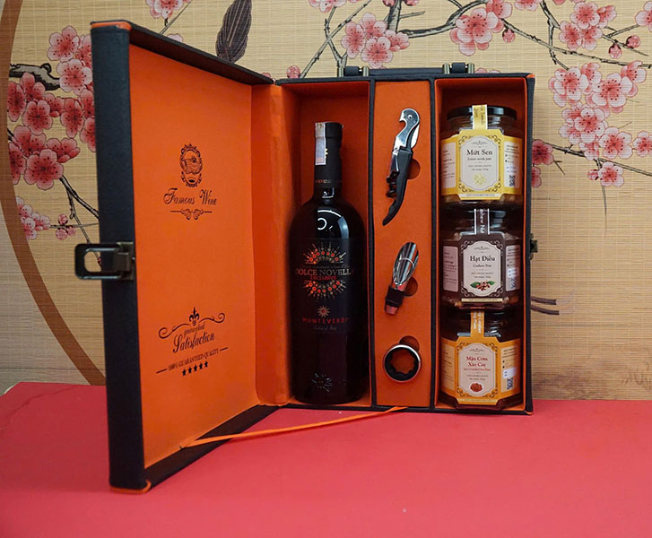 hộp quà tết 2026 – rượu vang ý ms094