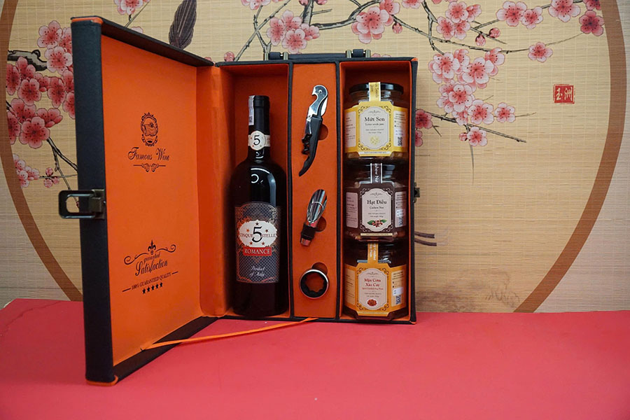 hộp quà tết 2026 – rượu vang ý ms100