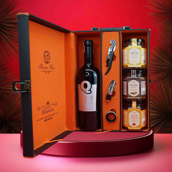hộp quà tết 2026 – rượu vang ý ms140