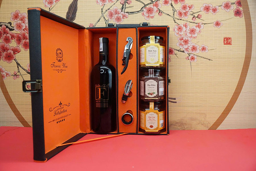 hộp quà tết 2026 – rượu vang ý ms142