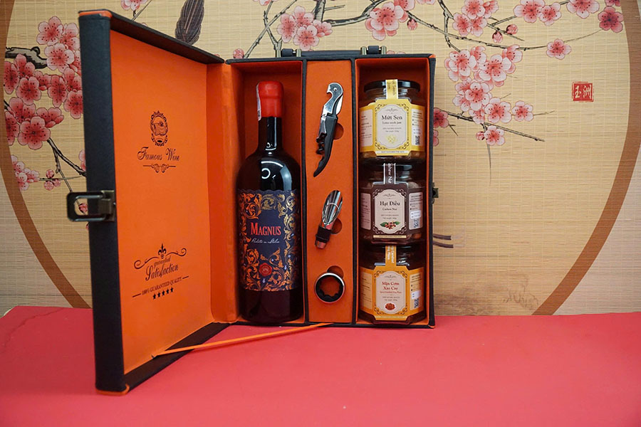 hộp quà tết 2026 – rượu vang ý ms152