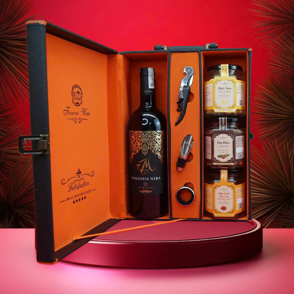 hộp quà tết 2026 – rượu vang ý ms160