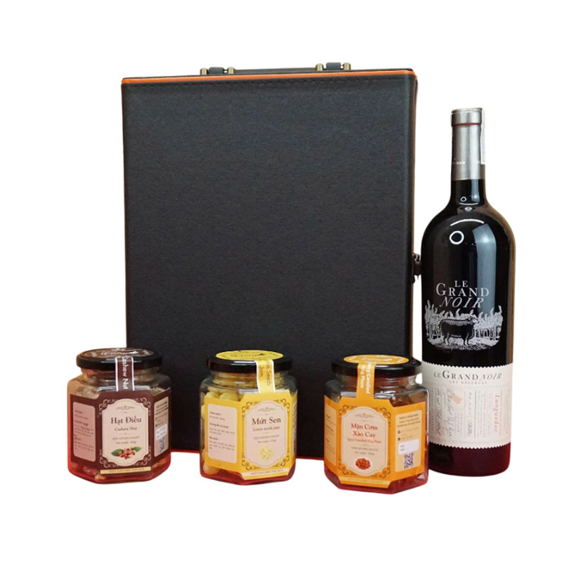 hộp quà tết 2026 vang pháp ms001