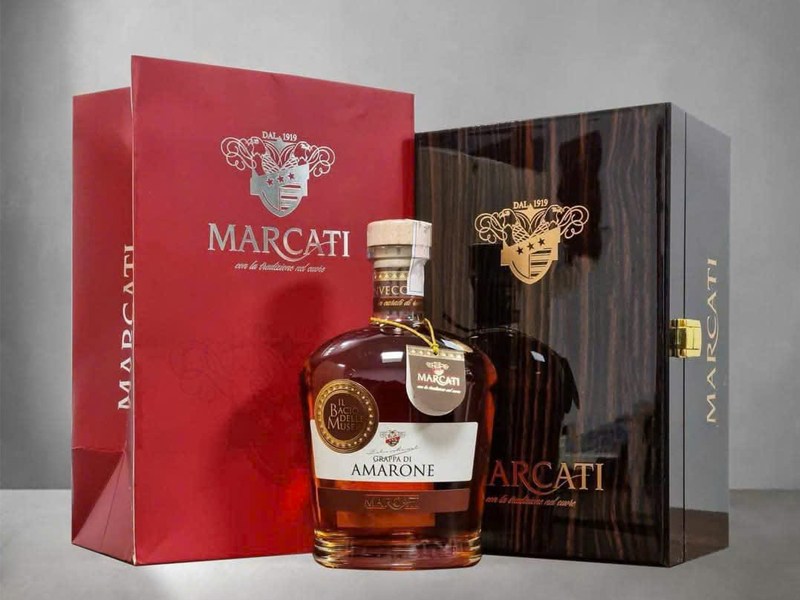 marcati grappa amarone in carati di rovere 40% 700ml