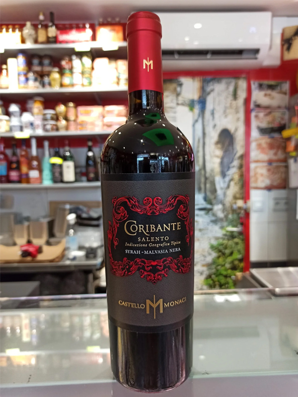 monaci coribante syrah malvasia nera salento igt 
