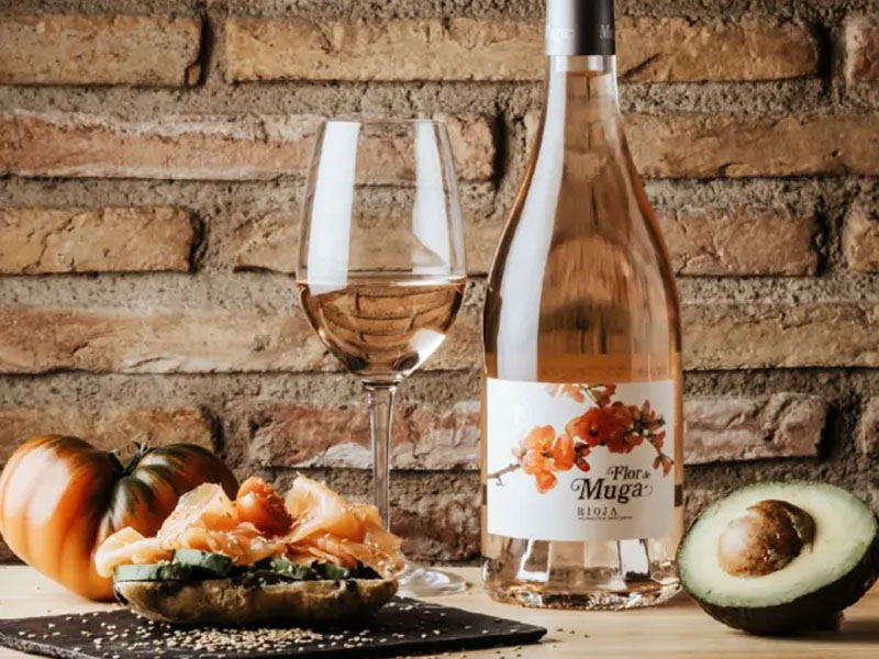 rượu vang flor de muga rosé rượu vang flor de muga rosé