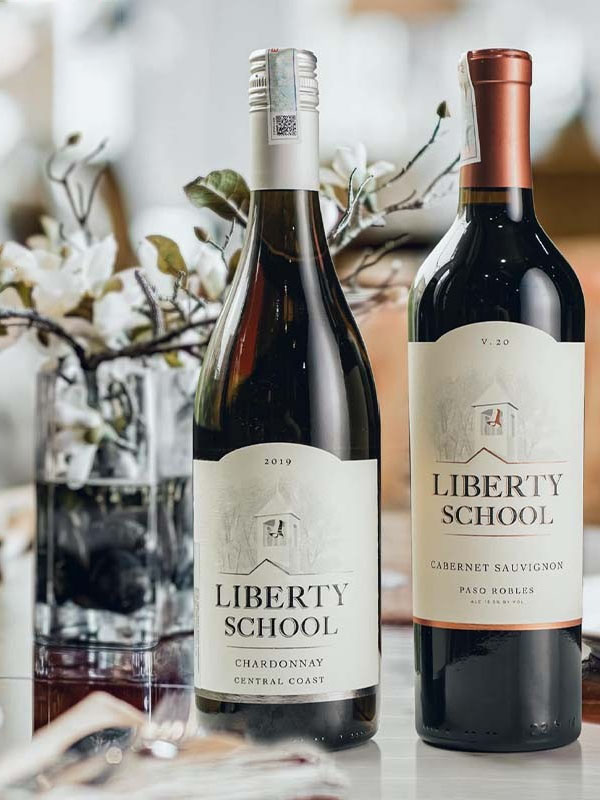rượu vang liberty school chardonnay