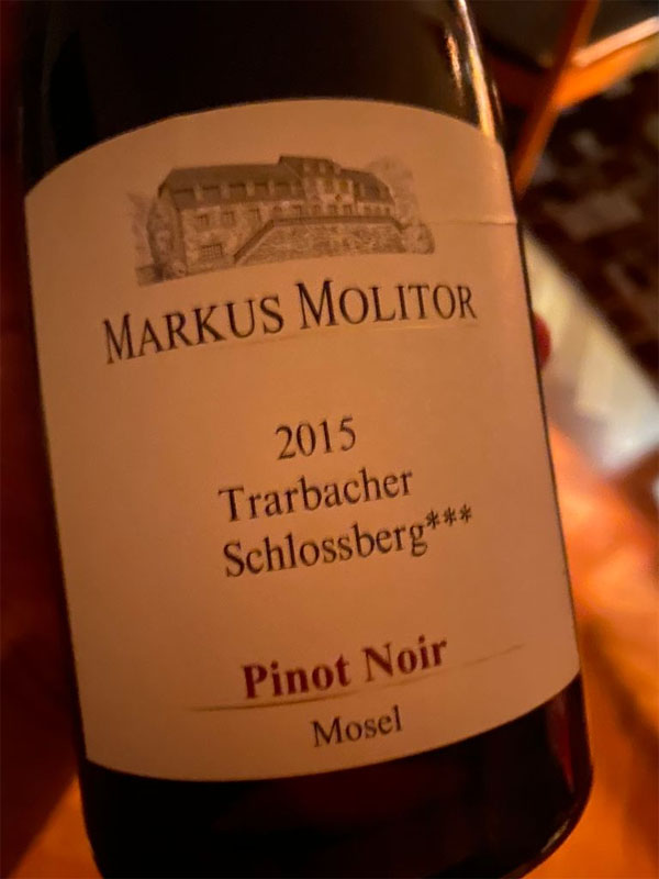 rượu vang markus molitor zeltinger schlossberg pinot noir