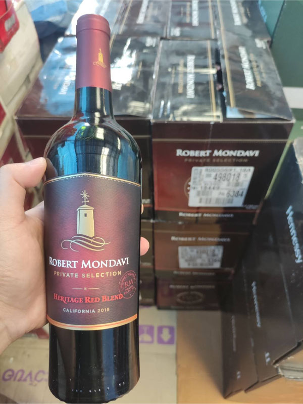 rượu vang robert mondavi private selection red blend