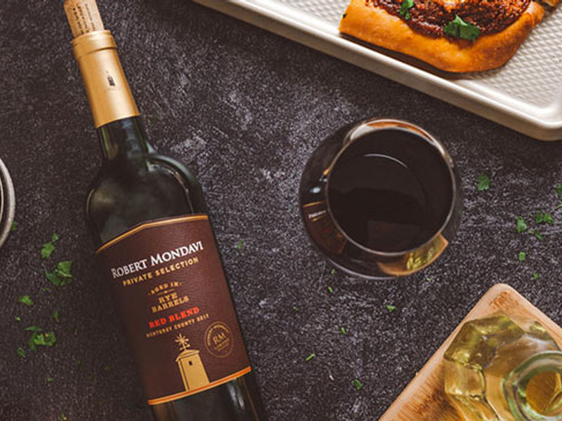 rượu vang robert mondavi private selection rye barrel aged red blend