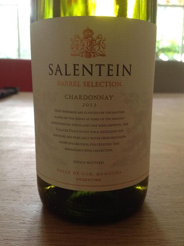 rượu vang salentein barrel selection chardonnay